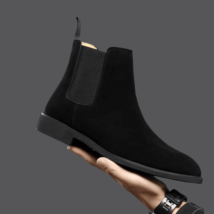 Chelsea boots i mocka för herrar – Elegant & bekväm design