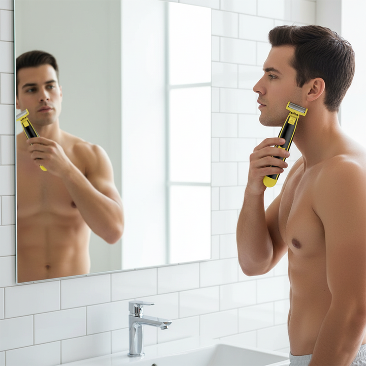 Våt och torr rakapparat för hela kroppen