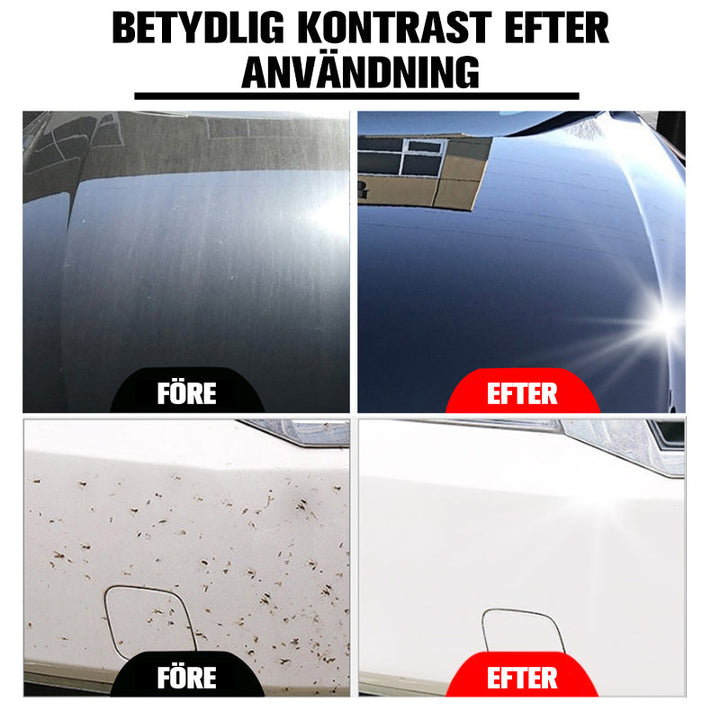 "3 i 1 högeffektskyddsspray för bilvård i klar flaska, vattenfri rengöring med glansig yta, 100ml storlek"