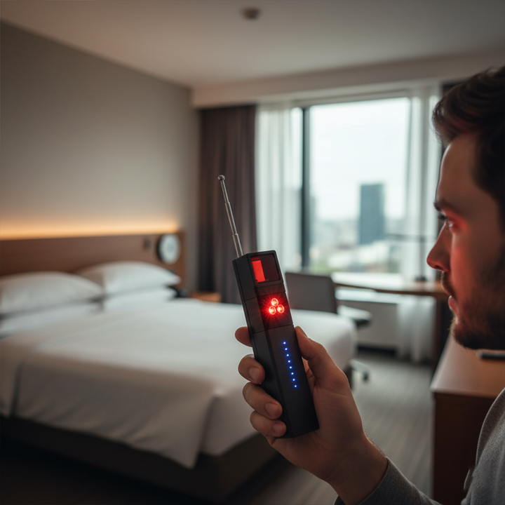 Detektor för dold kamera (militärklassad, med inbyggd RF- och GPS-spårningsdetektor)