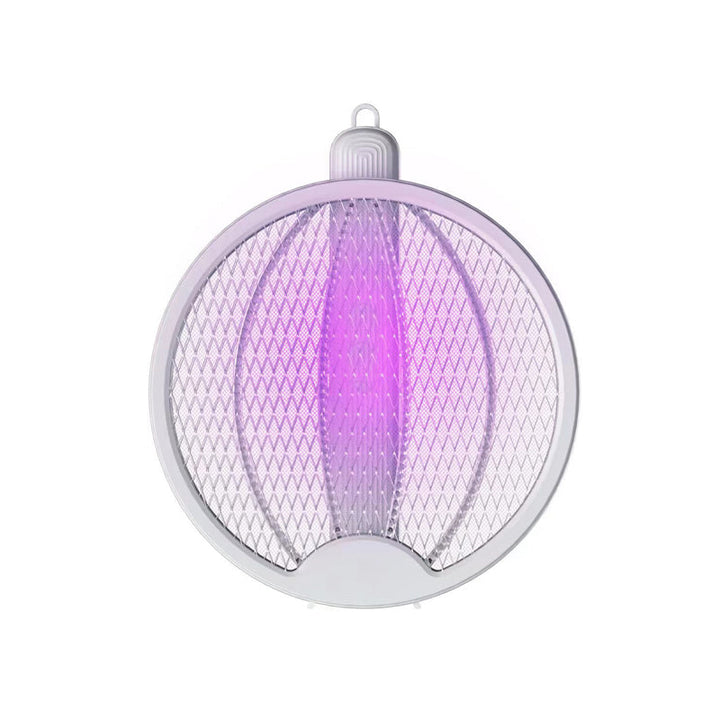 "4-i-1 elektronisk myggdödare med LED-ljus, väggmonterad och bärbar, i elegant svart design för effektiv myggkontroll."