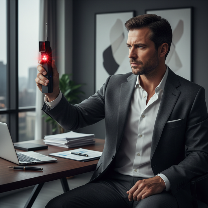 Detektor för dold kamera (militärklassad, med inbyggd RF- och GPS-spårningsdetektor)