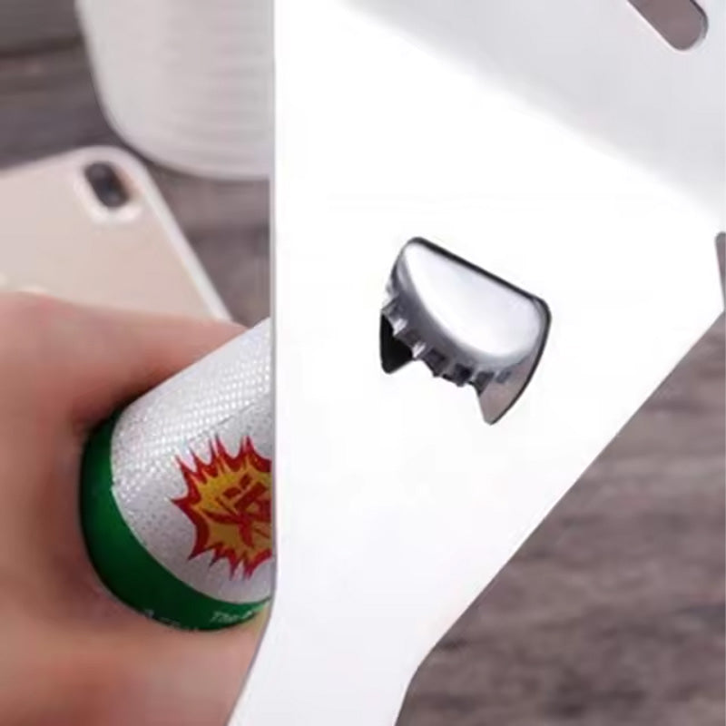 5-i-1 köksverktyg och grillspade med gaffel, brett blad, halkfritt mjukt handtag. Mångsidig och värmetålig design.