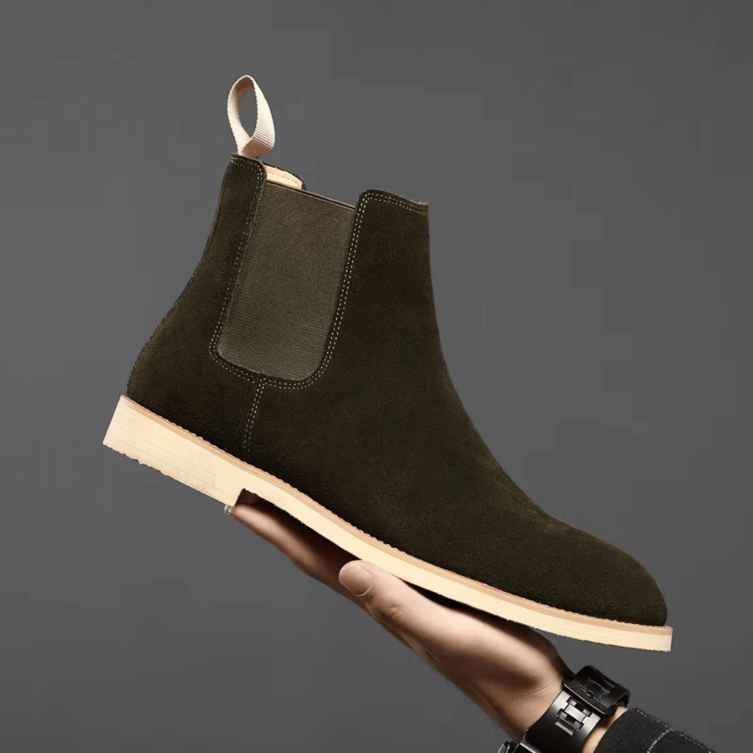 Chelsea boots i mocka för herrar – Elegant & bekväm design