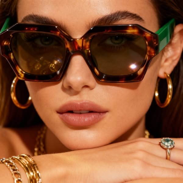 Trendsättande Solglasögon med UV400-skydd