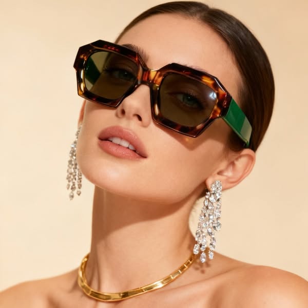 Trendsättande Solglasögon med UV400-skydd