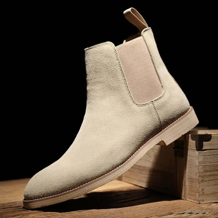 Chelsea boots i mocka för herrar – Elegant & bekväm design