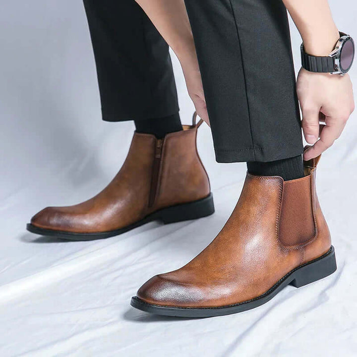 Chelsea boots med dragkedja | Stil och komfort för män