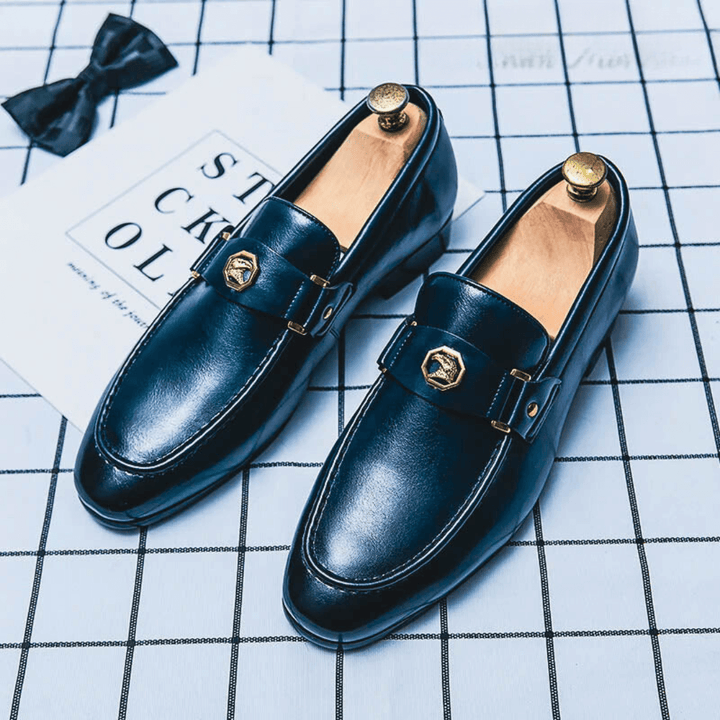 Loafers i premium syntetiskt läder för herr