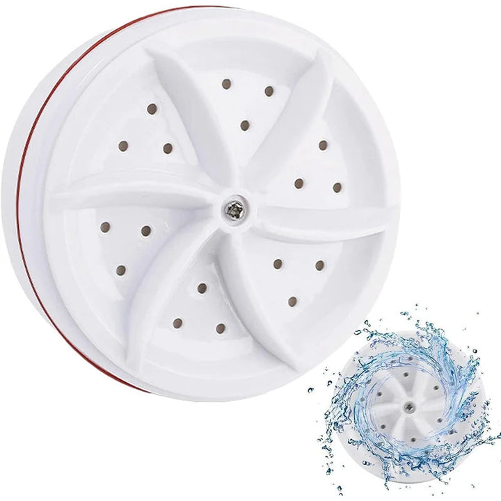 "Bärbar vit minitvättmaskin för diskbänk, kompakt design, USB-driven, liten och lätt, för hem, resa, kontor."