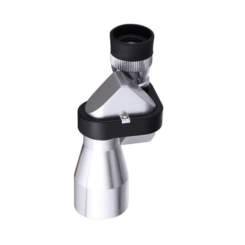 "Bärbart fickteleskop med BAK4 prisma, svart och kompakt design, perfekt för natur- och stjärnskådning utomhus."