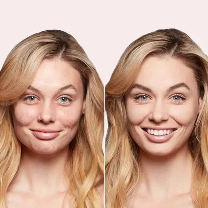 "BB-kräm med luftkudde och makeupborste, ljus nyans, för jämn, naturlig hud, passande alla hudtyper, unik svamphuvud"