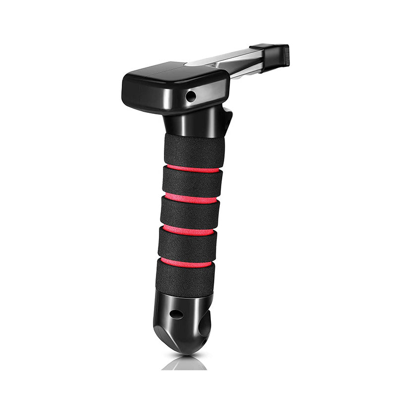 "Bilstödshandtag fäst på bildörr med halkfritt grepp och inbyggd säkerhetsfunktion för enkel och säker utstigning."