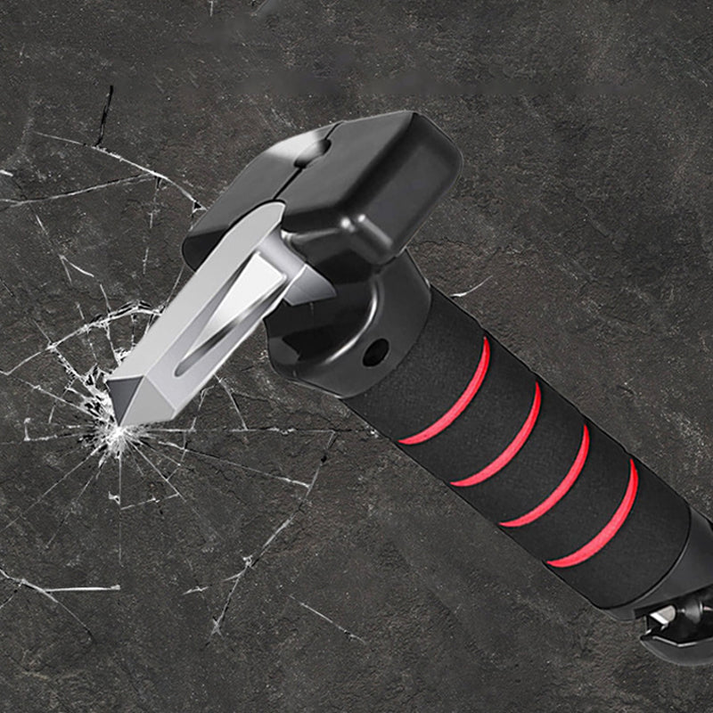 "Bilstödshandtag fäst på bildörr med halkfritt grepp och inbyggd säkerhetsfunktion för enkel och säker utstigning."