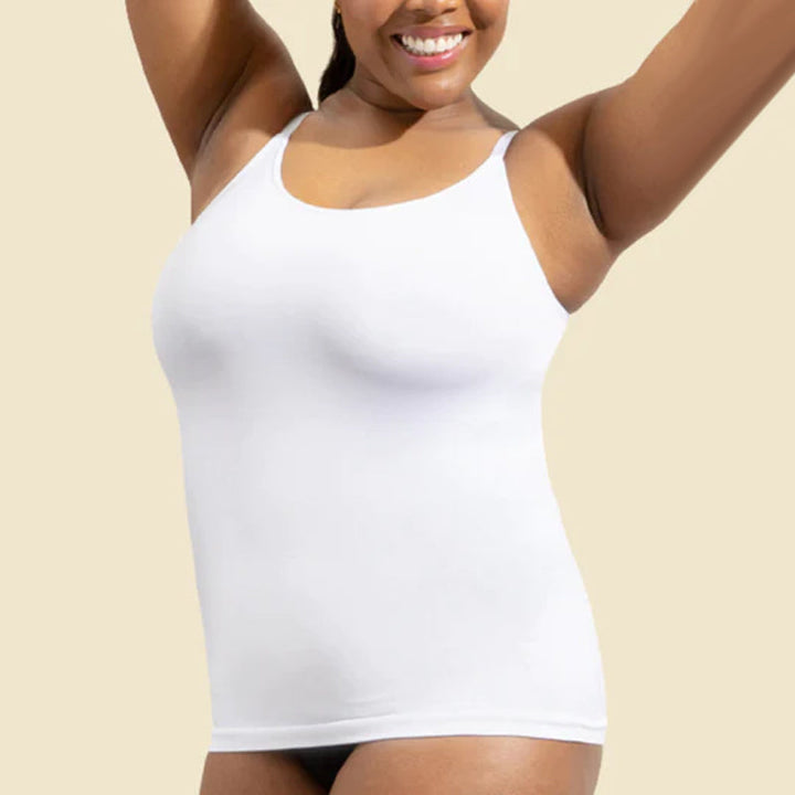 "Dam seamless magkontrollerande camisole med hög stretch, bekväm passform och sofistikerad design, perfekt som lagerplagg."