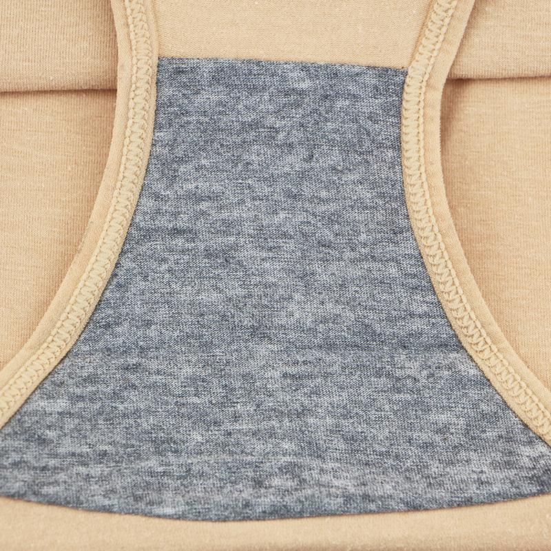 "Damer hög midja kroppsformande kalsonger i bomull, beige färg, ger en slimmad silhuett och komfortabel passform."