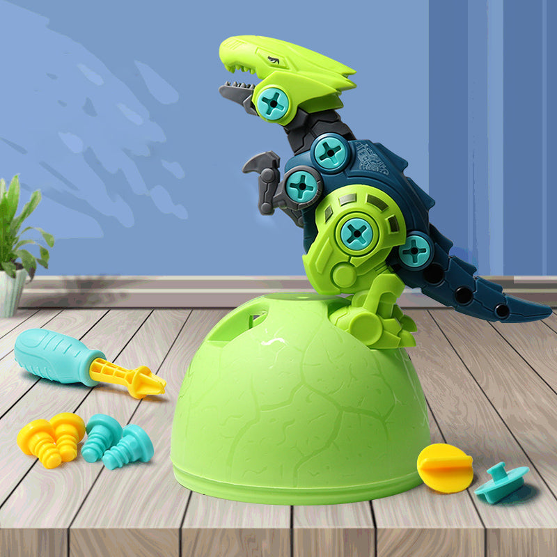 "Dinosaurie leksaksbyggsats för barn, detaljrika modeller med färgglada dinosauriedelar och verktyg, DIY-monterad set."