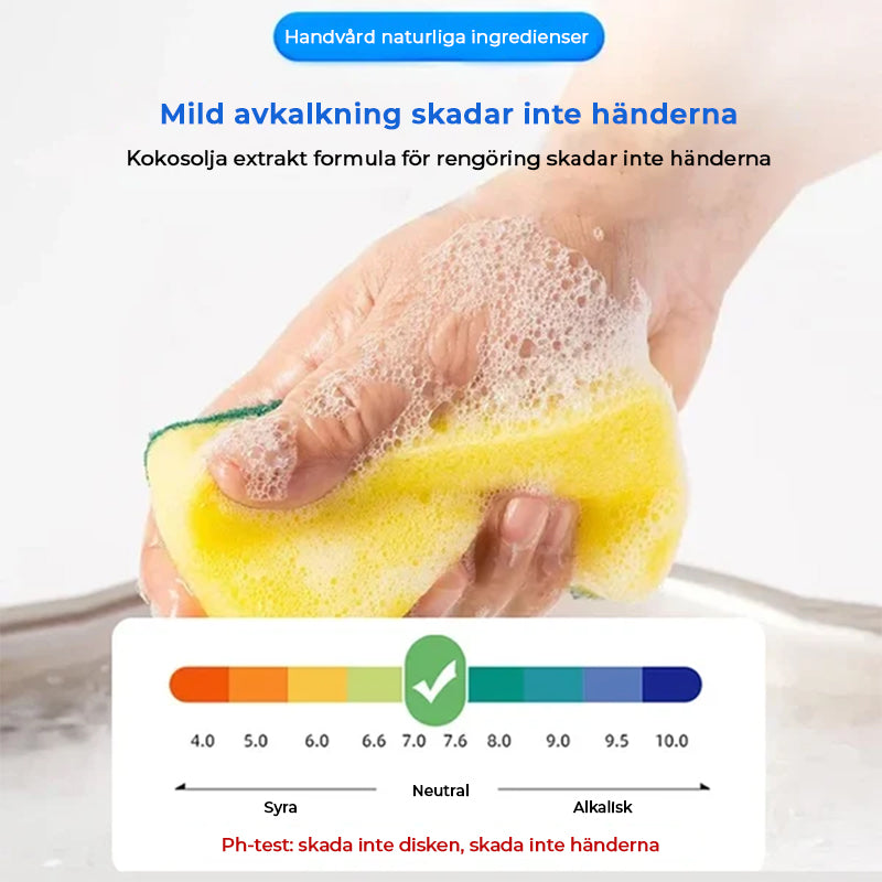 "Effektiv köksrostborttagare, citrusdoft, 250g, avlägsnar rost och fett, lämnar ytor rena och skyddar mot missfärgning."