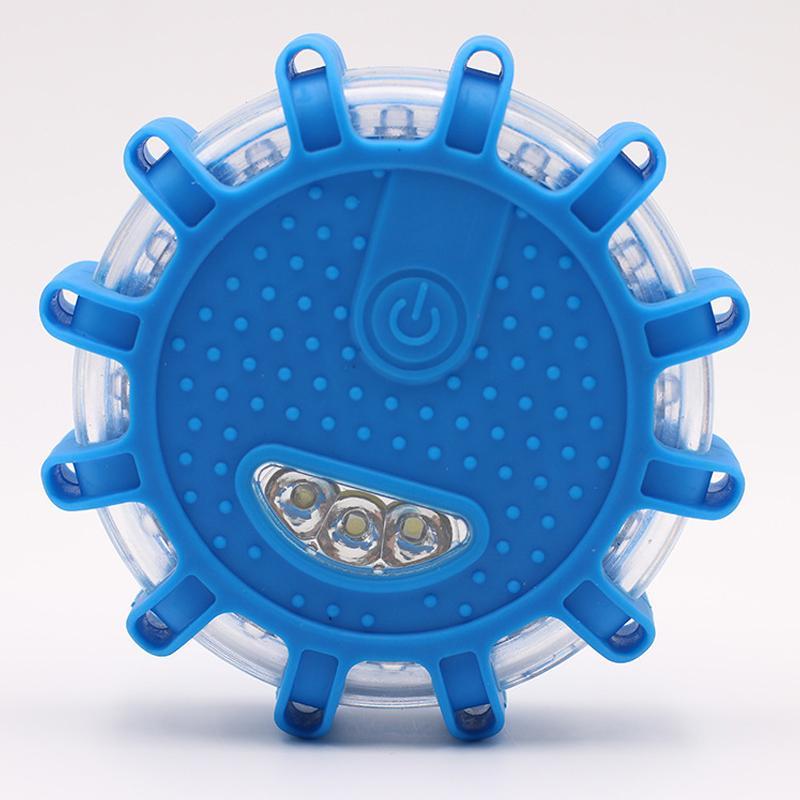 "Effektiv magnetisk varningslampa för bilar, vattentät design, hög synlighet med 9 ljuslägen i orange färg."