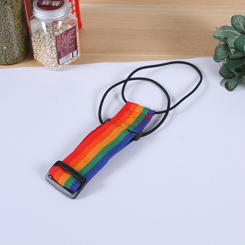 "Elastiskt band för bagage, svart och flexibelt, idealiskt för resväskor och bärbara väskor, säker och lättanvänd."