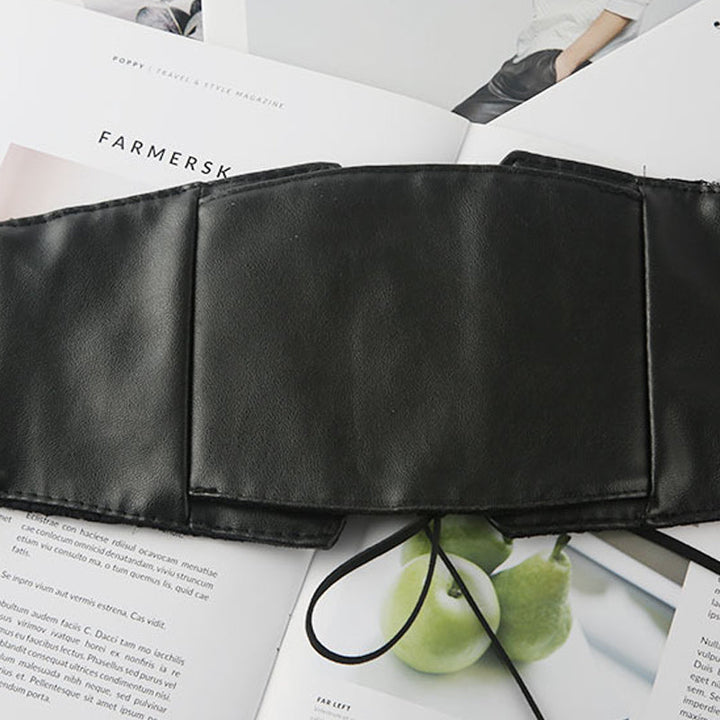 "Elastiskt brett midjebälte för kvinnor i spets, snörningsdesign, vintage charm, elegant och bekväm accessoar."