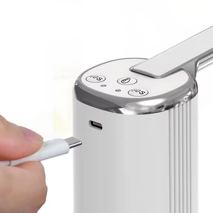 "Elegant automatisk vattendispenserpump i mörkgrön, svart, eller vit, kompakt design, enkel användning i modernt kök."