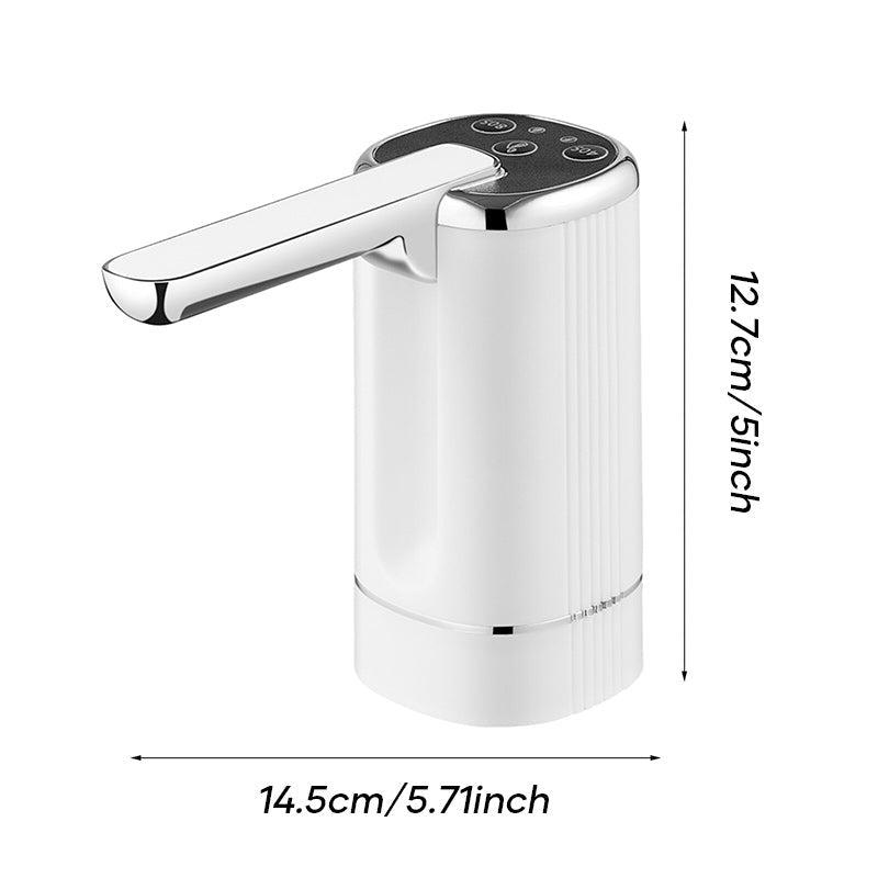 "Elegant automatisk vattendispenserpump i mörkgrön, svart, eller vit, kompakt design, enkel användning i modernt kök."