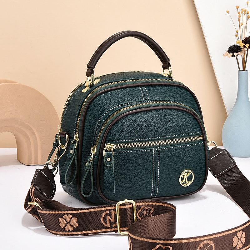 "Elegant dam crossbody-väska i mjukt PU-läder, justerbar rem, rymlig design för modern användning, perfekt för alla tillfälle
