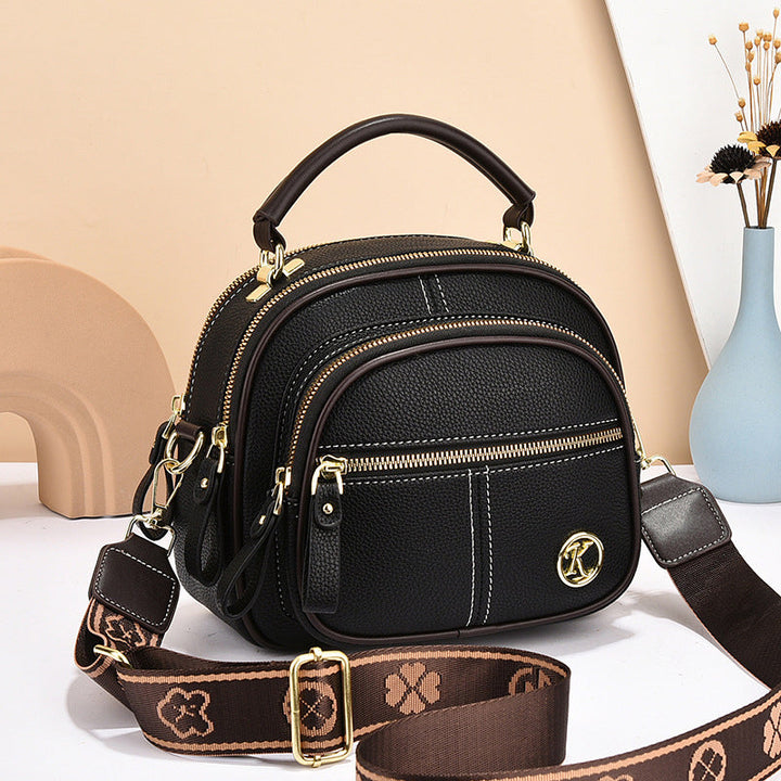 "Elegant dam crossbody-väska i mjukt PU-läder, justerbar rem, rymlig design för modern användning, perfekt för alla tillfälle
