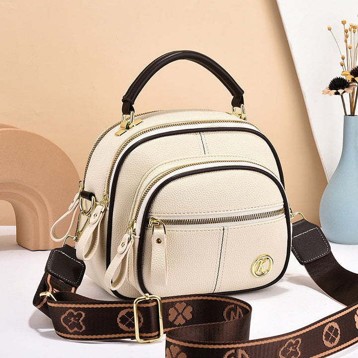 "Elegant dam crossbody-väska i mjukt PU-läder, justerbar rem, rymlig design för modern användning, perfekt för alla tillfälle