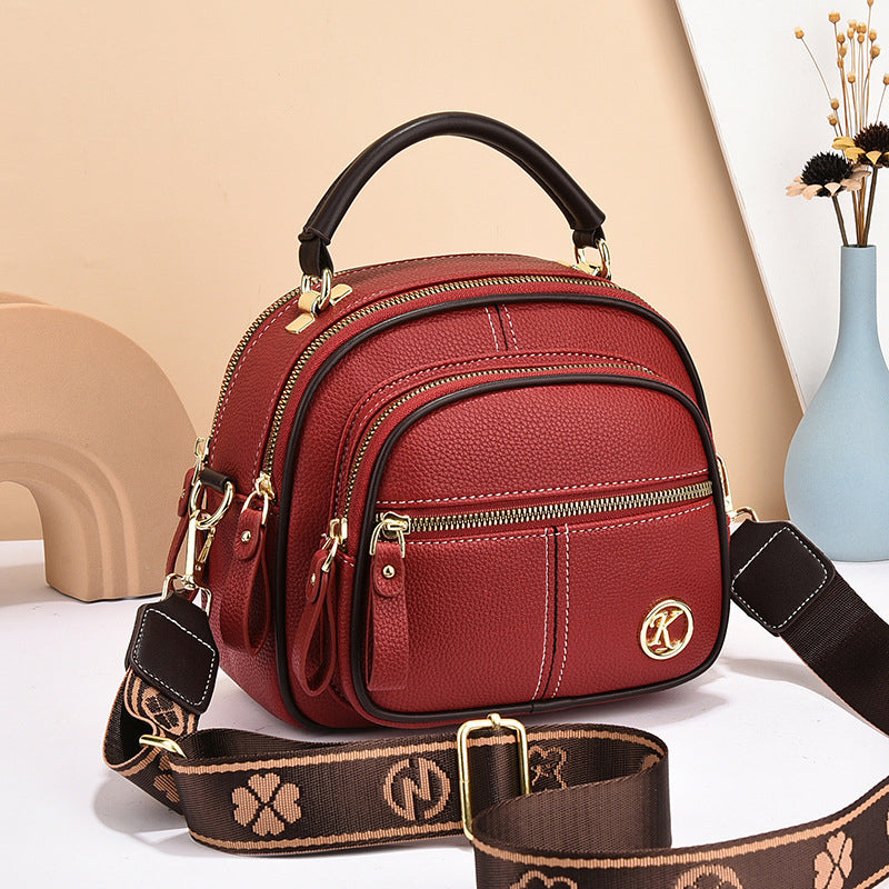 "Elegant dam crossbody-väska i mjukt PU-läder, justerbar rem, rymlig design för modern användning, perfekt för alla tillfälle