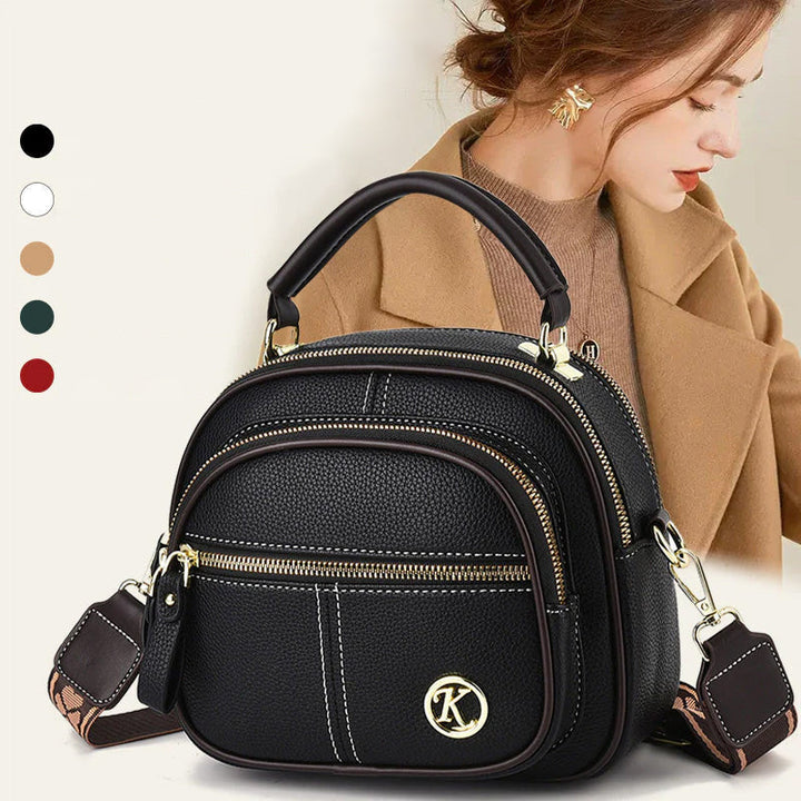 "Elegant dam crossbody-väska i mjukt PU-läder, justerbar rem, rymlig design för modern användning, perfekt för alla tillfälle