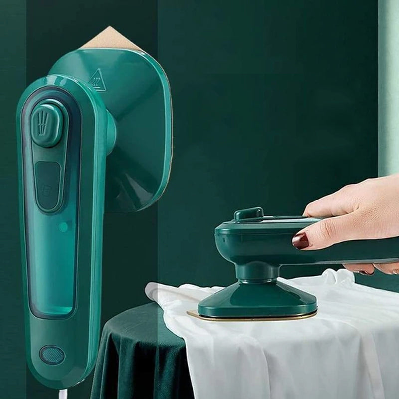 "Elegant handhållet mikroångstrykjärn, kompakt form, 100 ml vattentank, för snabb och effektiv klädvård hemma."