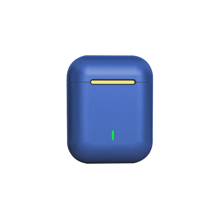 "Eleganta in-ear trådlösa Bluetooth-hörlurar i olika färger, med högkvalitativt ljud och bekväm passform för musikälskare."