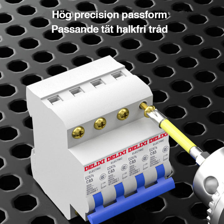 Elektriker skruvmejselbits i S2 stål med kors- och spårhuvud, hög precision och magnetfunktion.