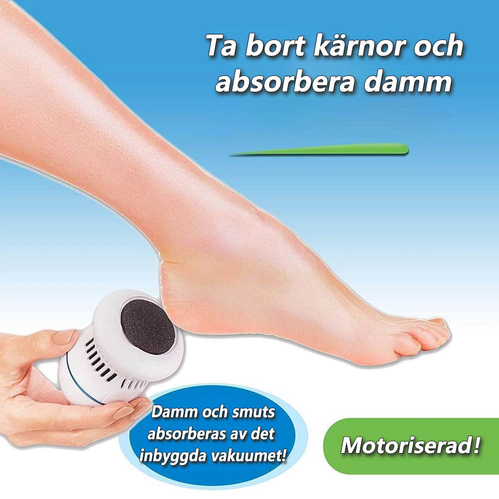 Elektrisk fotfil med ergonomisk design för mjuka fötter och callus borttagning, salongskvalitet pedikyr hemma.