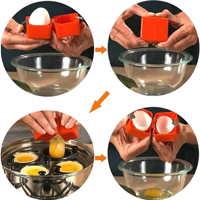 "Ergonomisk äggseparator i köket, i hållbar ABS-plast, kompakt och lätt, hjälper till att separera ägg effektivt."