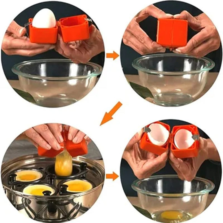 "Ergonomisk äggseparator i köket, i hållbar ABS-plast, kompakt och lätt, hjälper till att separera ägg effektivt."