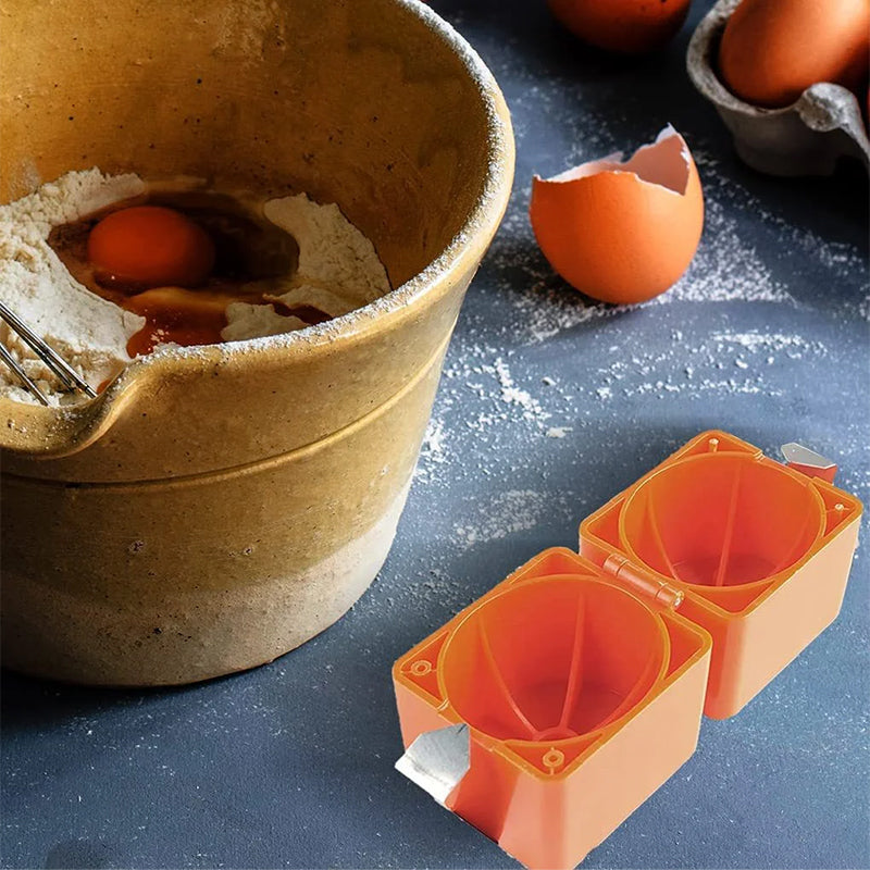 "Ergonomisk äggseparator i köket, i hållbar ABS-plast, kompakt och lätt, hjälper till att separera ägg effektivt."
