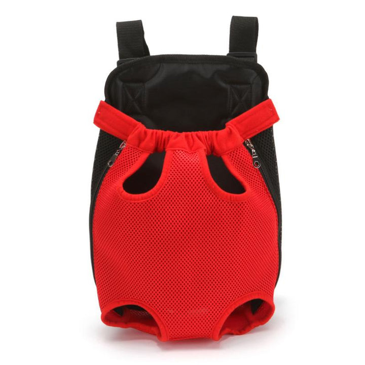 "Ergonomisk husdjursryggsäck med justerbara vadderade remmar, svart nylon och meshventilation för bekväm transport."