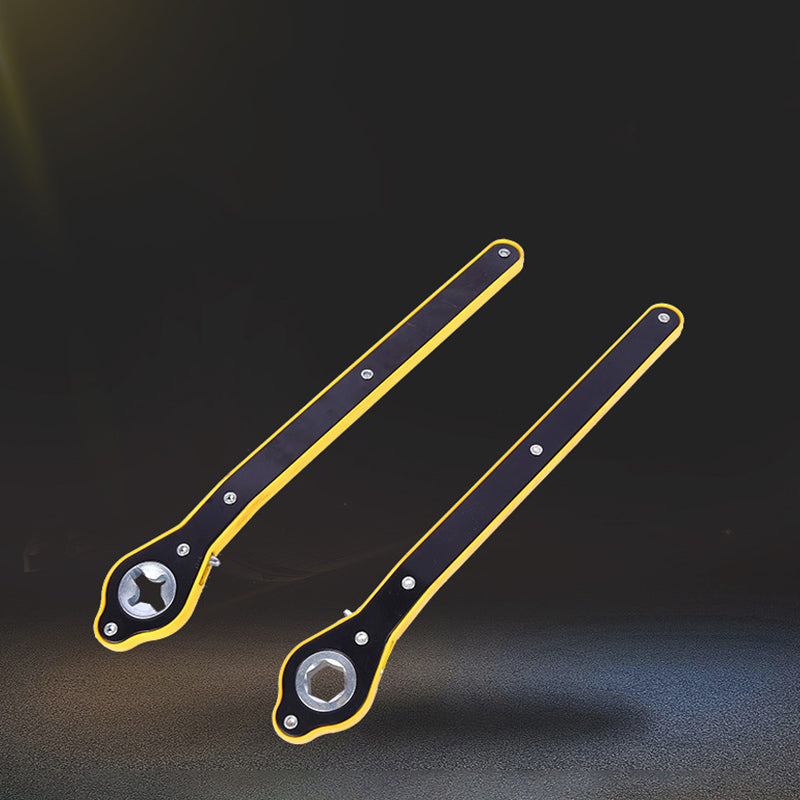 "Ergonomisk och hållbar vev för domkraft i högkolstål, rostfri design för enkel användning vid hjul- och däckbyte."