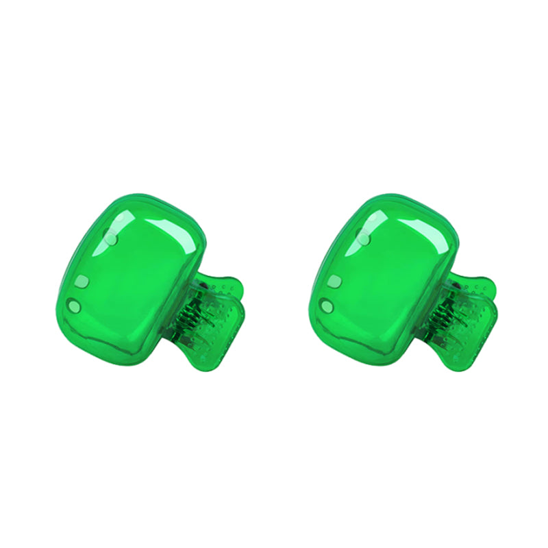 "Färgglad plasttandborstskyddshylsa, set med fem olika färger: transparent, blå, röd, grön, rosa. Idealisk för resor."