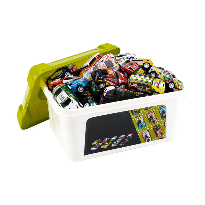 "Färgglad tröghetsdriven leksaksbil för barn, hållbar design i levande färger för spännande och säker lek."