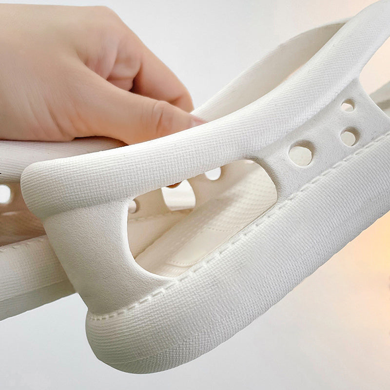 "Färgglada, halkfria damsandaler i EVA-material med flexibel sula, perfekt för stranden och sommardagar."