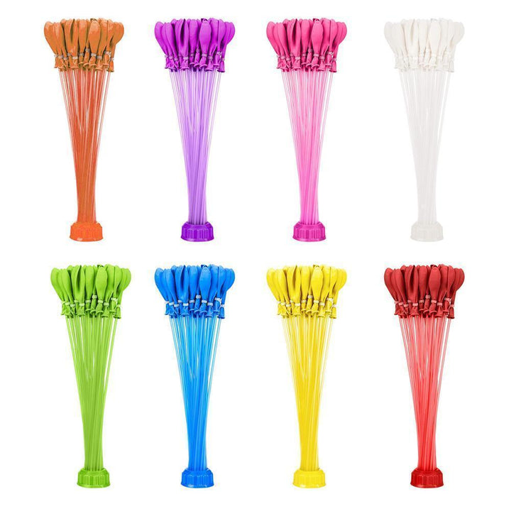 "Färgglada vattenballonger för sommarnöje, blandade färger som röd, blå och grön, perfekt för utomhuslekar."