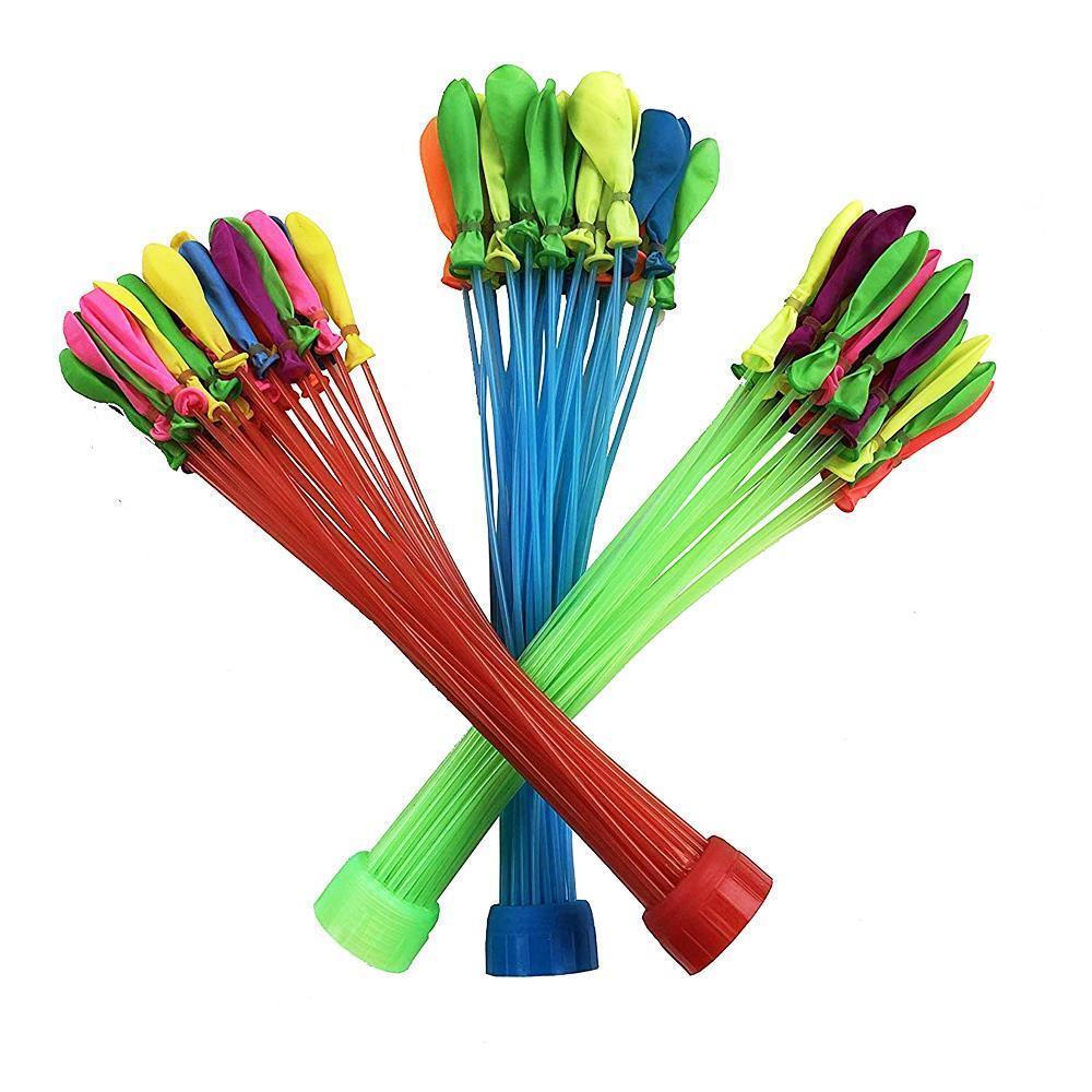 "Färgglada vattenballonger för sommarnöje, blandade färger som röd, blå och grön, perfekt för utomhuslekar."