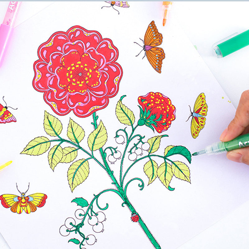 "Färgglatt akrylfärg penselset för konstnärer, inkluderar snabbttorkande och blandbara färger i olika texturer och former."