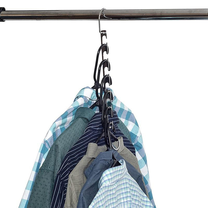 "Femhåls torkställ för kläder, hållbar plast, vit eller svart, elegant design, perfekt för jeans och halsdukar"