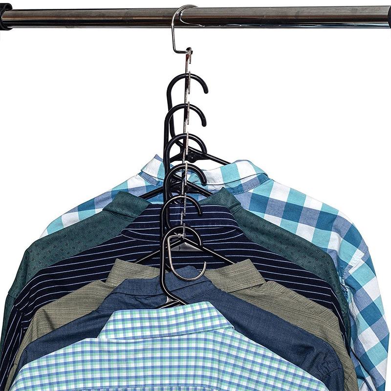 "Femhåls torkställ för kläder, hållbar plast, vit eller svart, elegant design, perfekt för jeans och halsdukar"