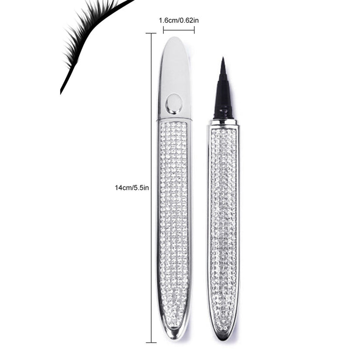"Flerfärgad självhäftande eyeliner för kvinnor, vattenfast och kladdfri applicering, i nyanser av roséguld och svart."